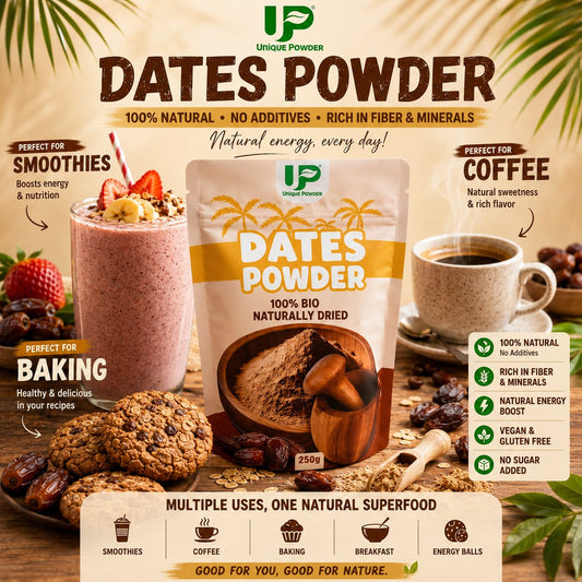 Unique Powder 100% Natural Date Powder, Naturally Dried, Sugar Substitute, Rich in Antioxidants
